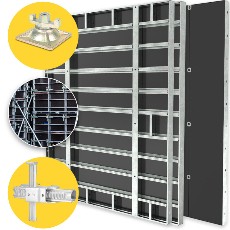 Wall formwork 60kN Large formwork panels Mamut fits Rasto