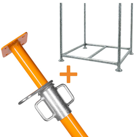 100 Powder-Coated Construction Props 3.5m + FREE Cage