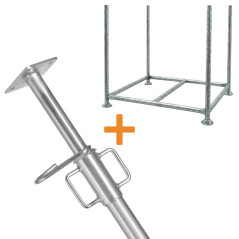 100 Spanish-Type Galvanized Props 3.2m + FREE Storage Cage
