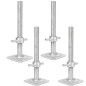Adjustable foot Ø38 1.10m 4pcs