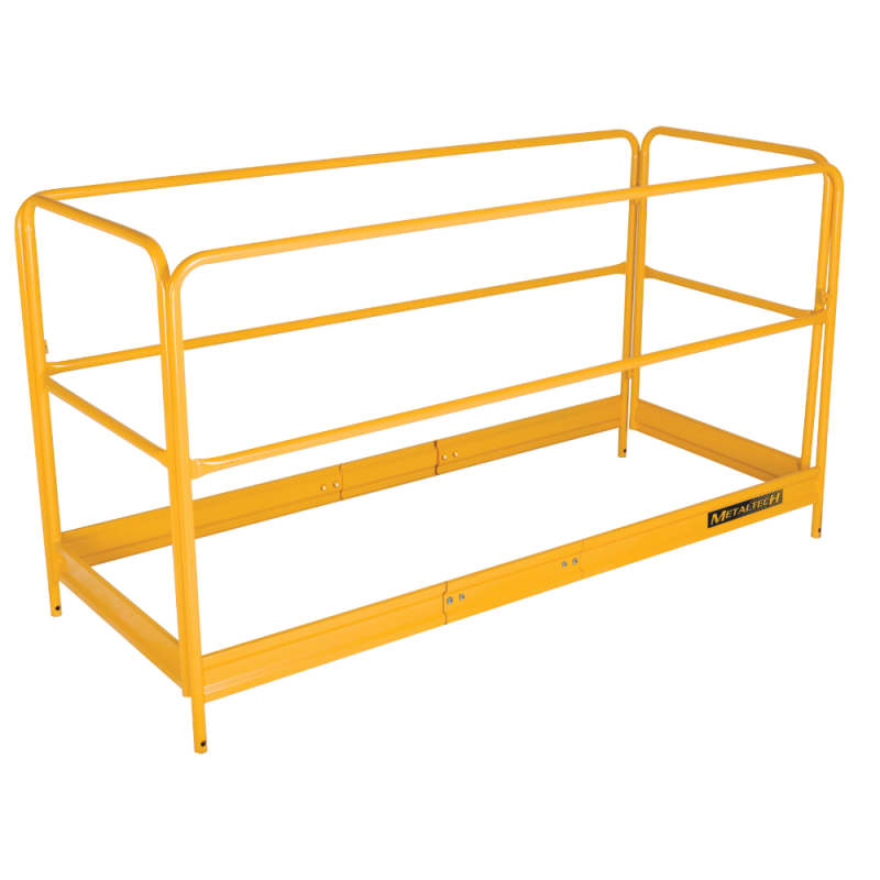 Steel safety railing
