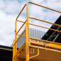 Steel safety railing
