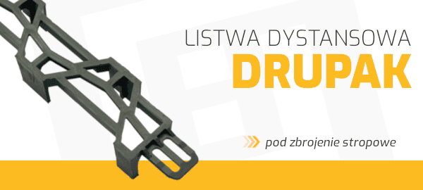 Listwa stropowa dystansowa Drupak - szaluj.pl