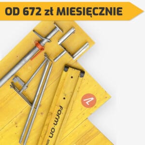 Zestaw szalunku stropowego 100m2 w leasingu - szaluj.pl