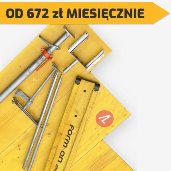 Zestaw szalunku stropowego 100m2 w leasingu - szaluj.pl